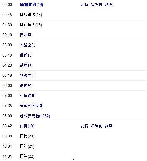河南卫视频道节目表,精彩纷呈，尽享视听盛宴